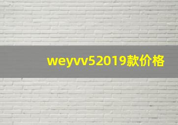 weyvv52019款价格