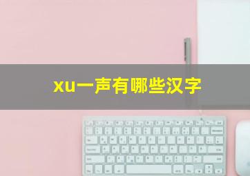 xu一声有哪些汉字