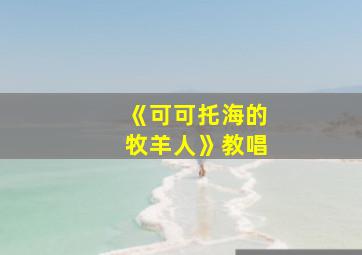 《可可托海的牧羊人》教唱