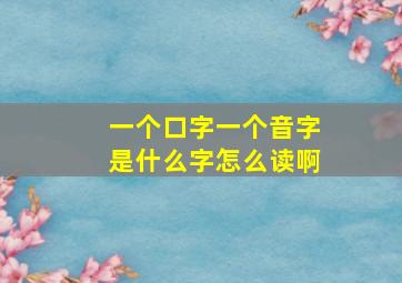 一个口字一个音字是什么字怎么读啊