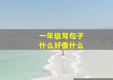 一年级写句子什么好像什么