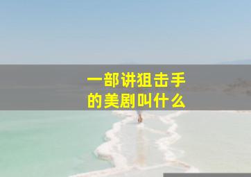 一部讲狙击手的美剧叫什么