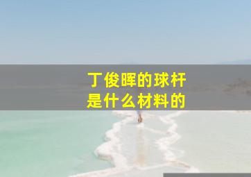 丁俊晖的球杆是什么材料的