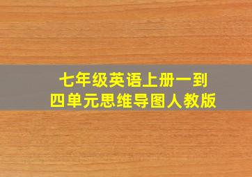 七年级英语上册一到四单元思维导图人教版