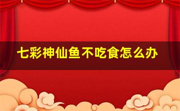 七彩神仙鱼不吃食怎么办