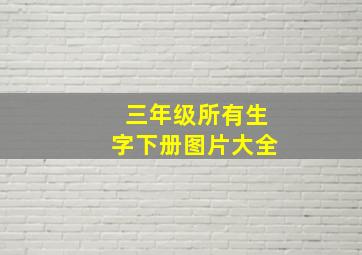 三年级所有生字下册图片大全