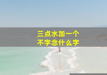 三点水加一个不字念什么字