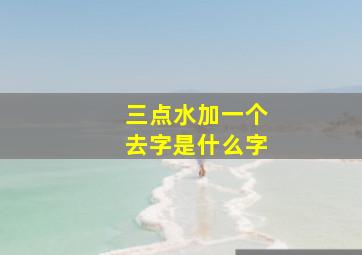 三点水加一个去字是什么字