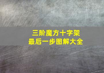 三阶魔方十字架最后一步图解大全