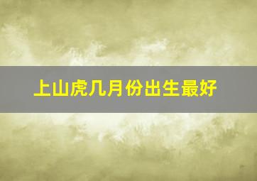 上山虎几月份出生最好