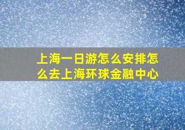 上海一日游怎么安排怎么去上海环球金融中心