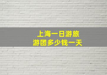 上海一日游旅游团多少钱一天