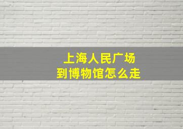 上海人民广场到博物馆怎么走