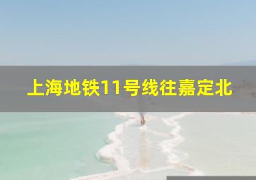 上海地铁11号线往嘉定北