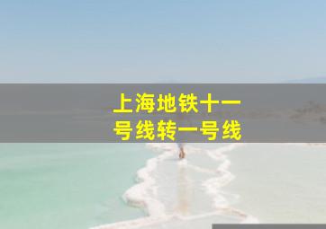 上海地铁十一号线转一号线