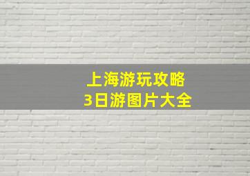 上海游玩攻略3日游图片大全