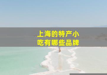 上海的特产小吃有哪些品牌