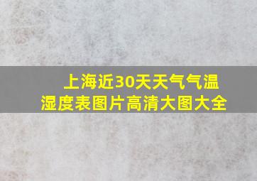 上海近30天天气气温湿度表图片高清大图大全