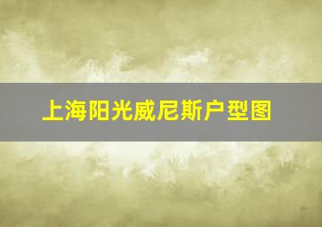 上海阳光威尼斯户型图