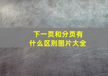 下一页和分页有什么区别图片大全