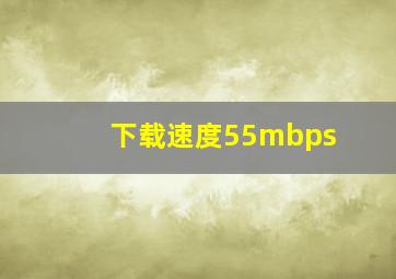 下载速度55mbps