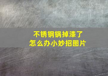 不锈钢锅掉漆了怎么办小妙招图片