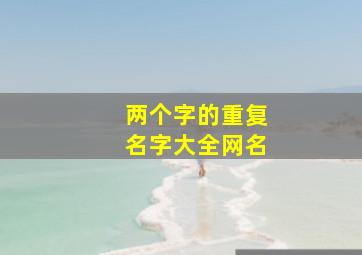 两个字的重复名字大全网名