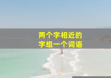 两个字相近的字组一个词语