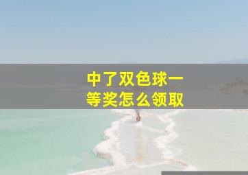 中了双色球一等奖怎么领取