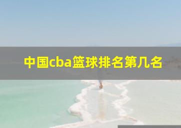 中国cba篮球排名第几名