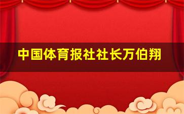 中国体育报社社长万伯翔