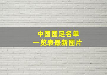 中国国足名单一览表最新图片