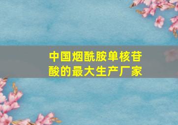 中国烟酰胺单核苷酸的最大生产厂家