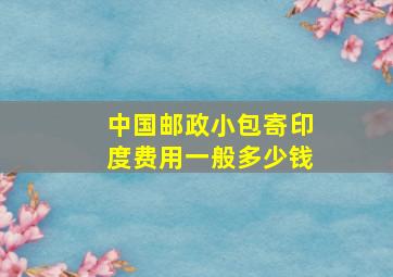 中国邮政小包寄印度费用一般多少钱