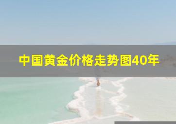 中国黄金价格走势图40年