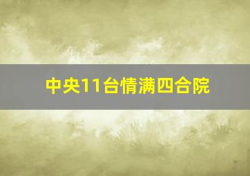 中央11台情满四合院