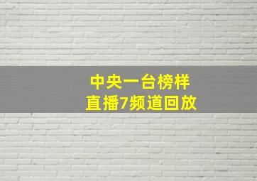 中央一台榜样直播7频道回放