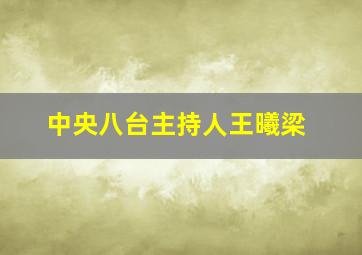 中央八台主持人王曦梁