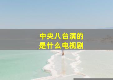 中央八台演的是什么电视剧