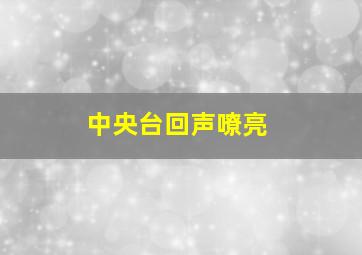 中央台回声嘹亮