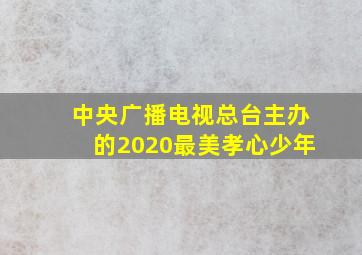 中央广播电视总台主办的2020最美孝心少年