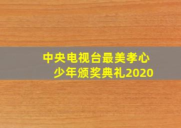 中央电视台最美孝心少年颁奖典礼2020