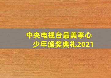 中央电视台最美孝心少年颁奖典礼2021