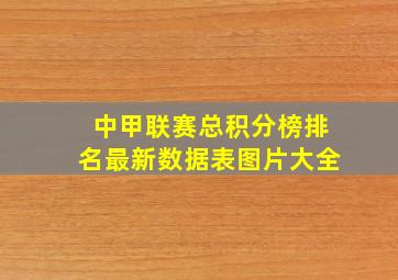 中甲联赛总积分榜排名最新数据表图片大全