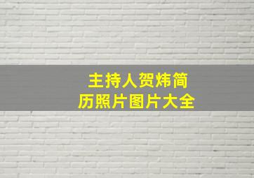 主持人贺炜简历照片图片大全