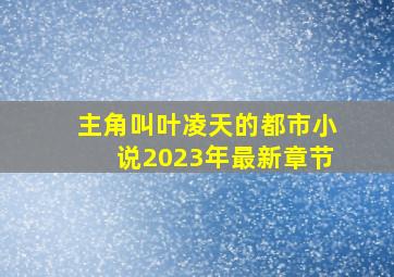 主角叫叶凌天的都市小说2023年最新章节