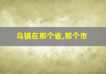 乌镇在那个省,那个市