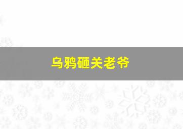 乌鸦砸关老爷