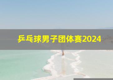 乒乓球男子团体赛2024