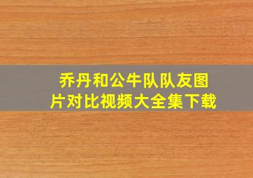 乔丹和公牛队队友图片对比视频大全集下载